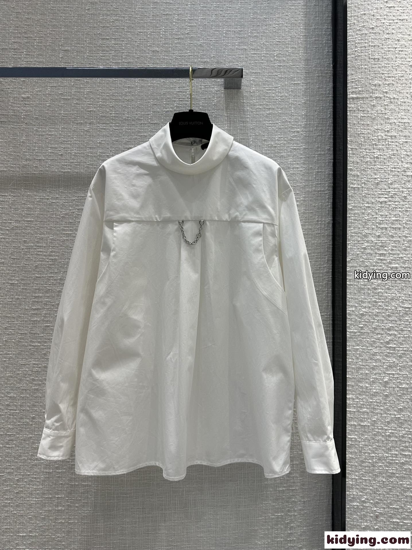 上品 エレガント LV リバースドシャツ コピー ルイ・ヴィトン コットン トップス-2
