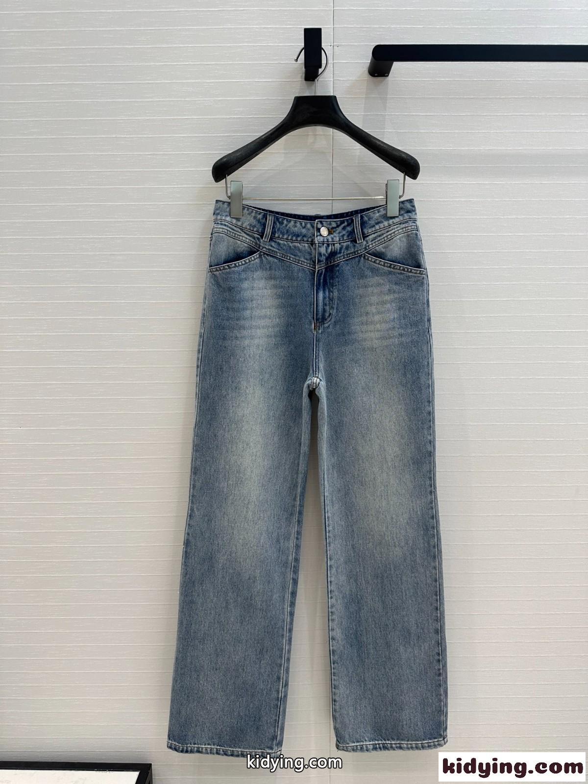 定番 合わせやすい デニムパンツ アレキサンダーワング ジーンズ コピー ブルー-0