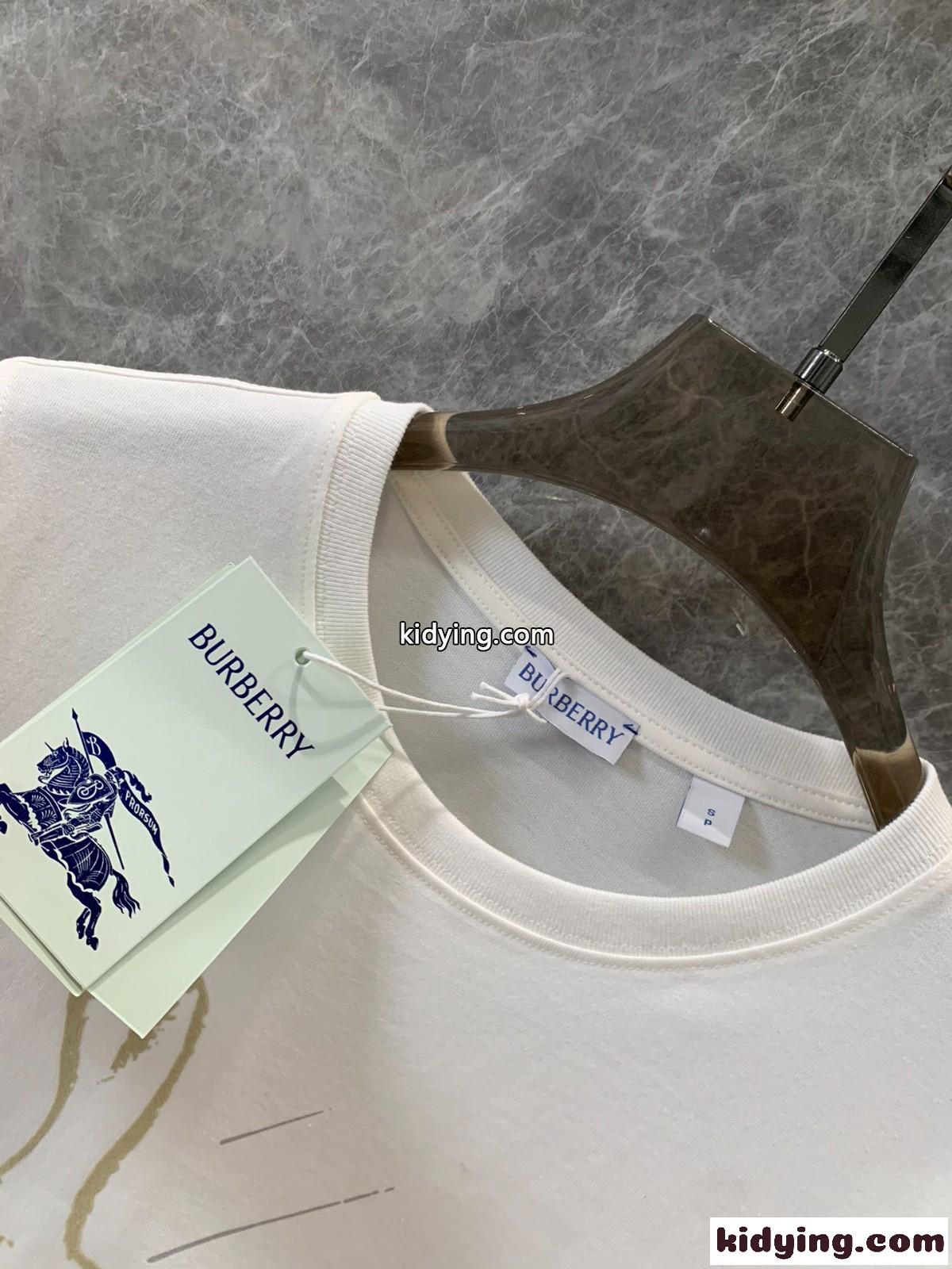 ダック コットンTシャツ バーバリー Tシャツ コピー 半袖 トップス-4