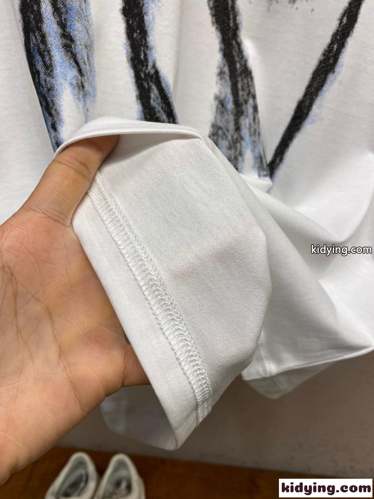 Love プリント クルーネック コットン 半袖Tシャツ ジバンシィ Tシャツ 偽物 ホワイト-4