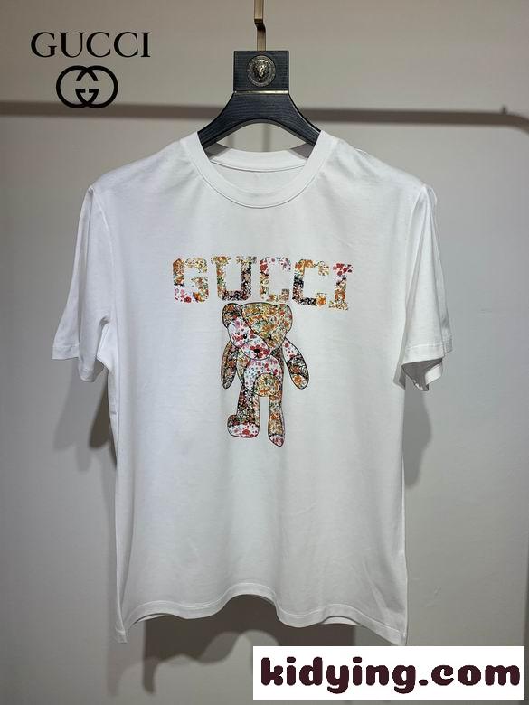 おしゃれ プリント 春夏 定番 人気 グッチ 半袖Tシャツ コピー ゆったり 着心地いい クルーネック-1