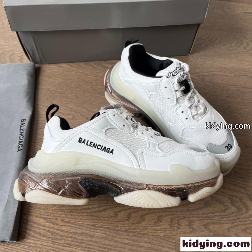 バレンシアガ スニーカー スーパーコピー 人気 軽量 Triple S Clear Sole-4