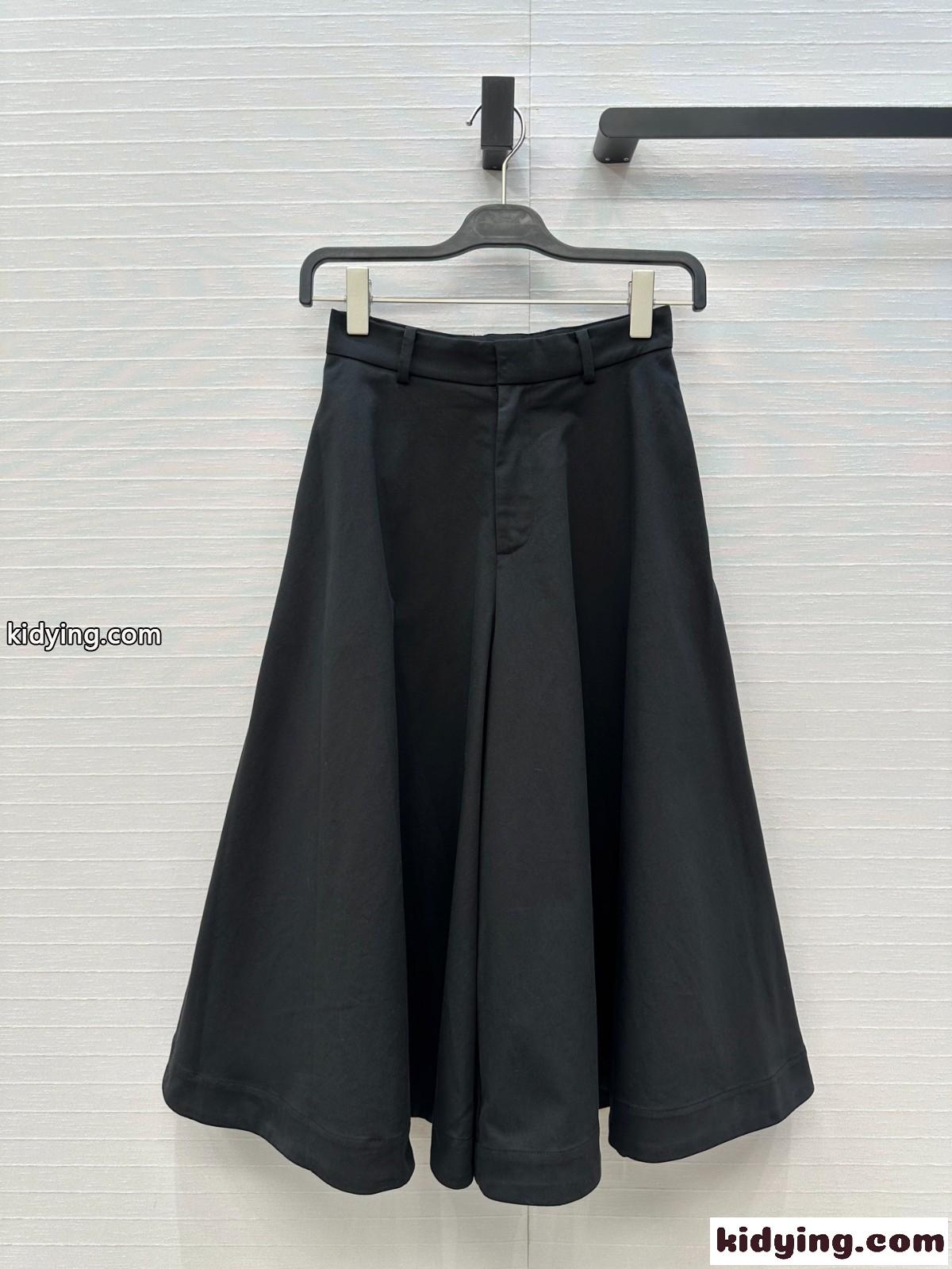 上品 カジュアル キュロットパンツ ボッテガ・ヴェネタ パンツ コピー ブラック-0