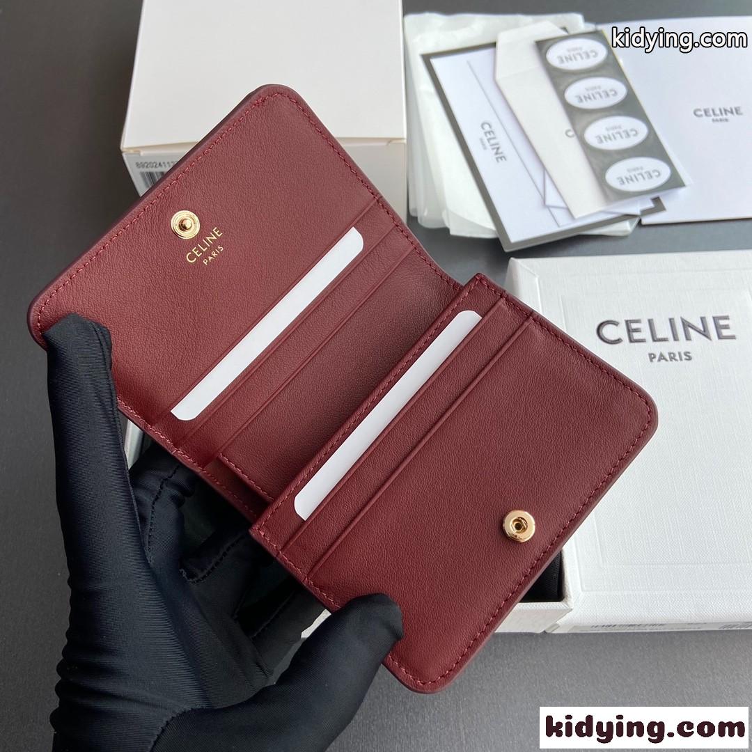 セリーヌ コンパクトウォレット トリオンフ スーパーコピー n級品 レッド-4