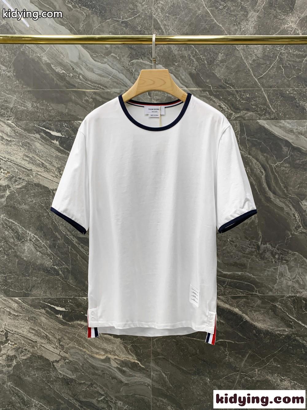 男女兼用 ドムブラウン tシャツ コピー 半袖 おしゃれ バイカラー クルーネック コットン-3