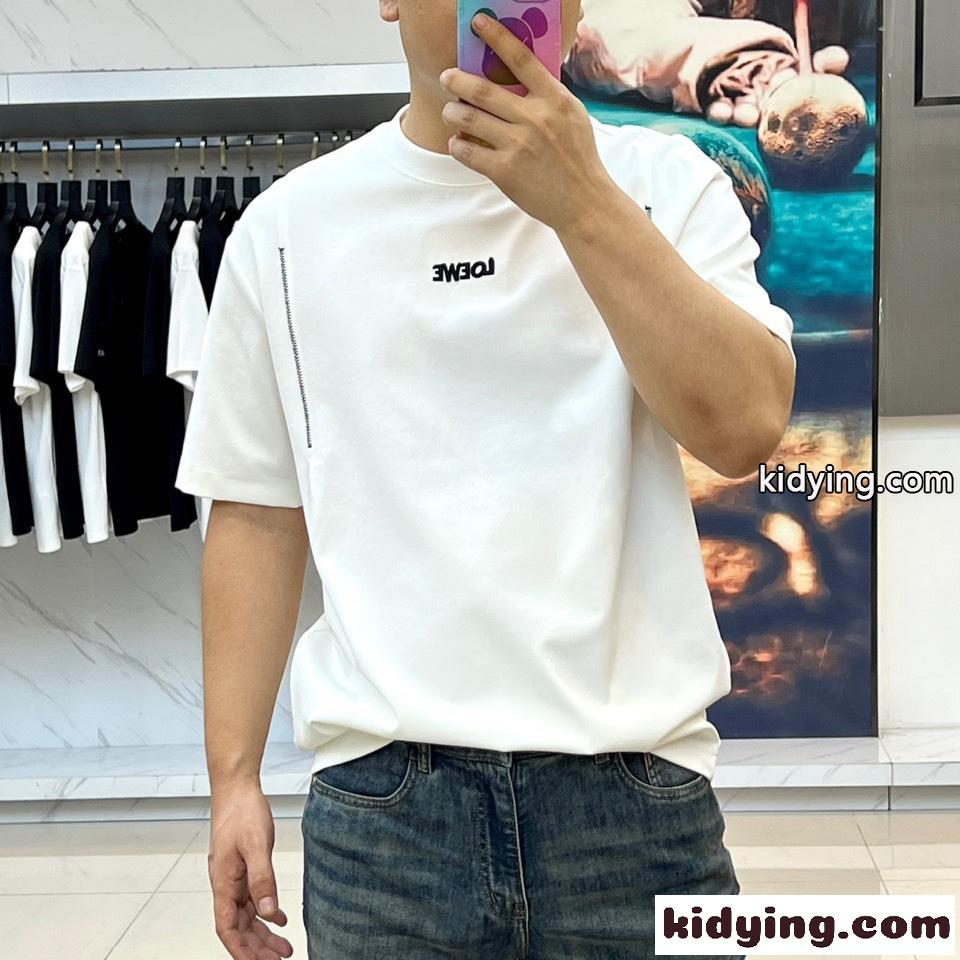 カジュアル 合わせやすい ロエベ Tシャツ 偽物 半袖トップス ホワイト-1