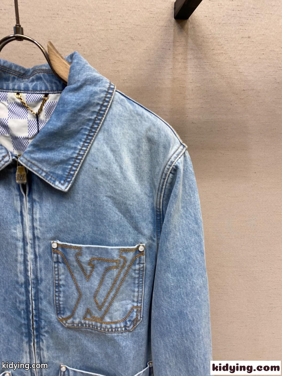 ワークウェア LV デニムジャケット ルイ・ヴィトン ジャケット コピー-1
