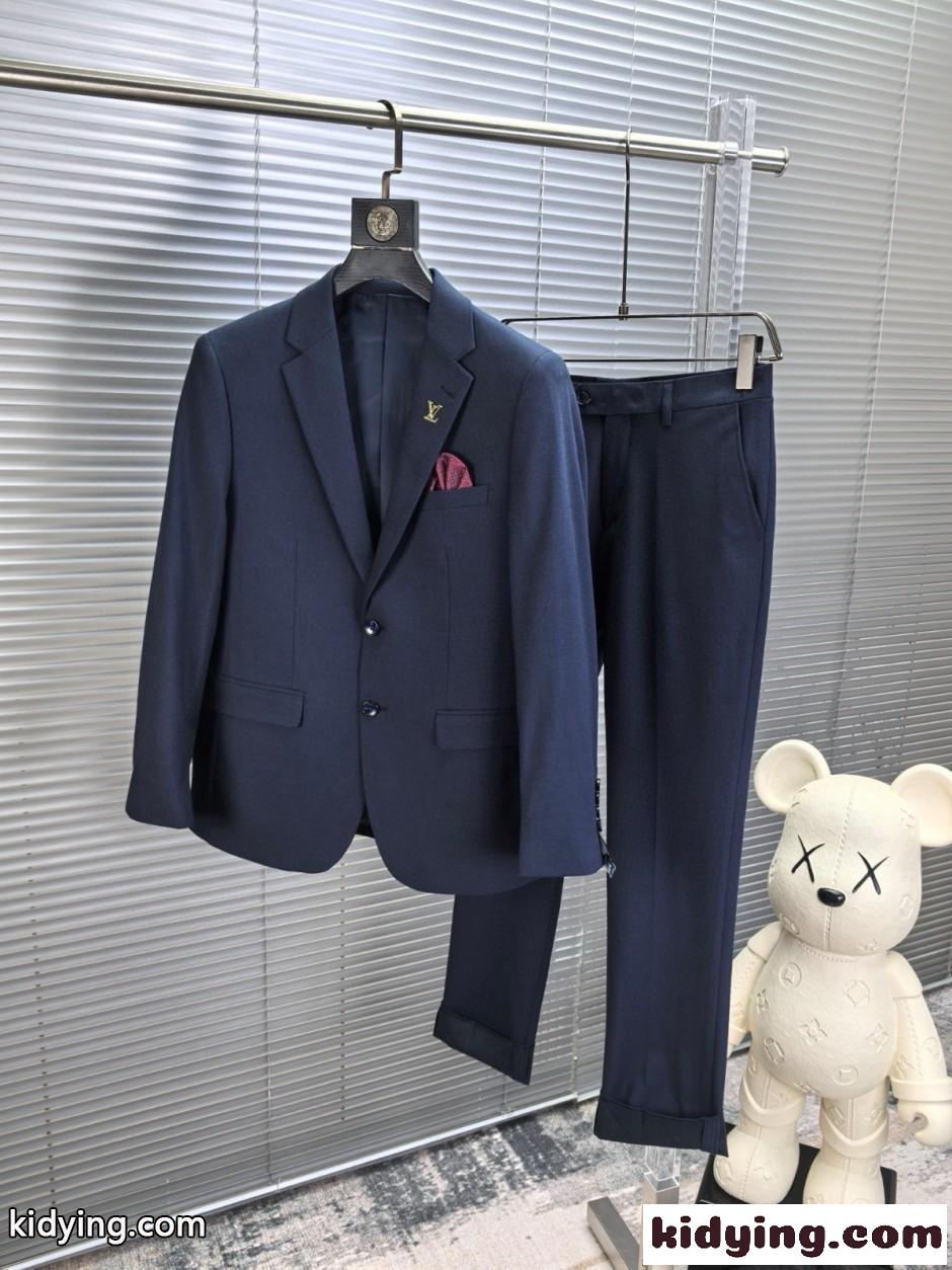 ウールブレンド ジャケット パンツ セットアップ ルイ・ヴィトン スーツ 偽物-0