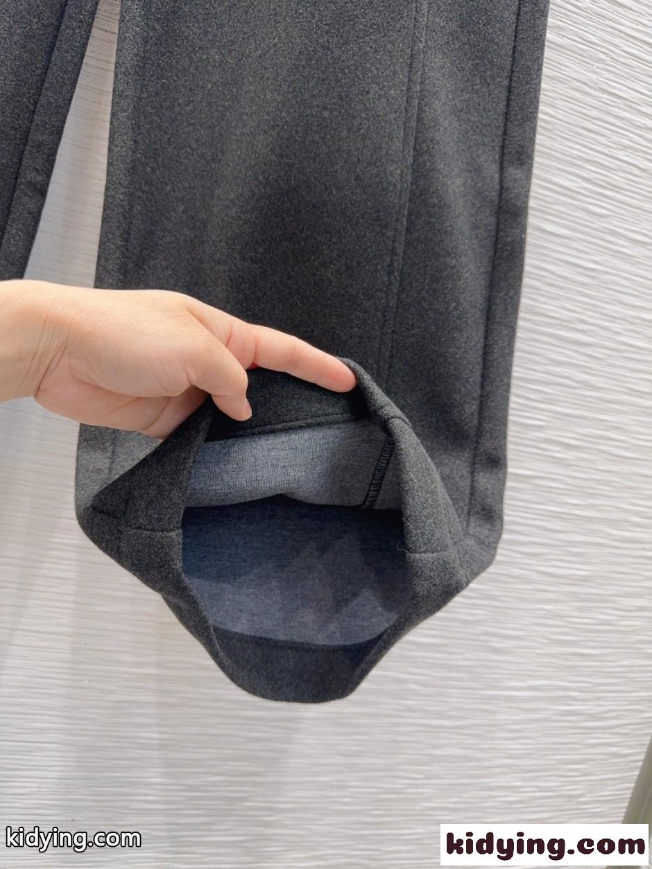 プラダ パンツ 偽物 ロゴ入り ロングパンツ 秋冬 カジュアル ラシャパンツ-0