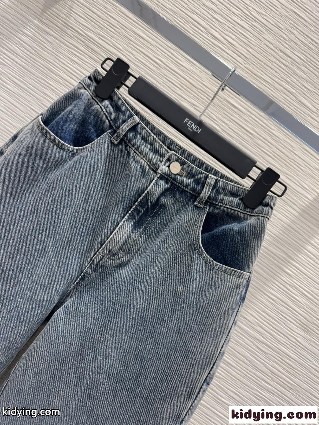 シンプル おしゃれ フェンディ ジーンズ コピー レディース デニムパンツ-2