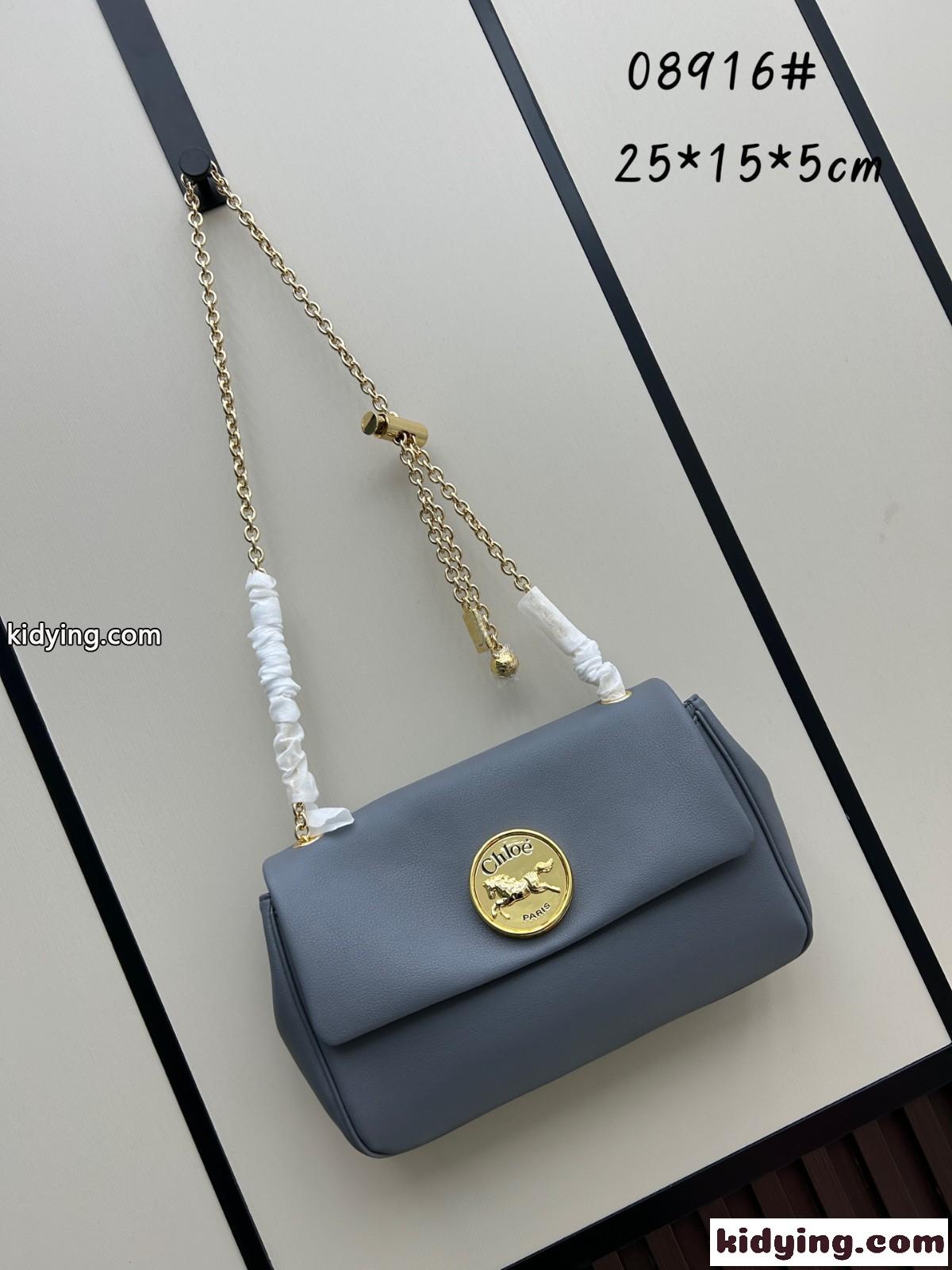 Chloé Heritage ショルダーバッグ 人気 グレインレザー クロエ バッグ スーパーコピー-1
