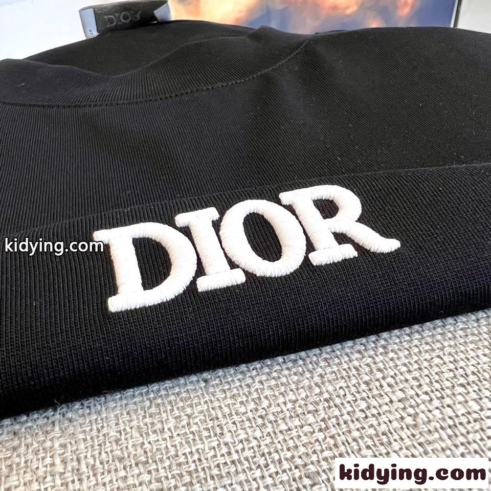 カジュアル ロゴ 半袖Tシャツ クリスチャン・ディオール Tシャツ 偽物 ブラック-1