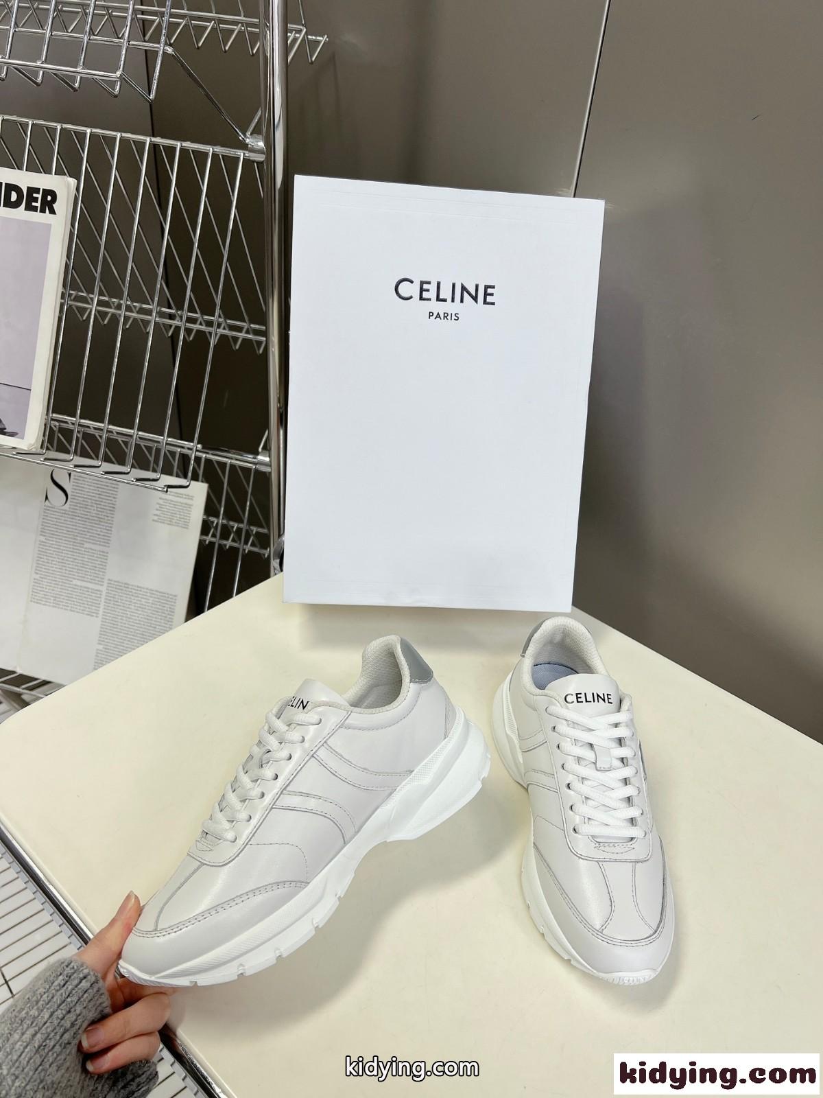 CELINE ランナー CR-02 レースアップ ロースニーカー セリーヌ スニーカー 偽物-2