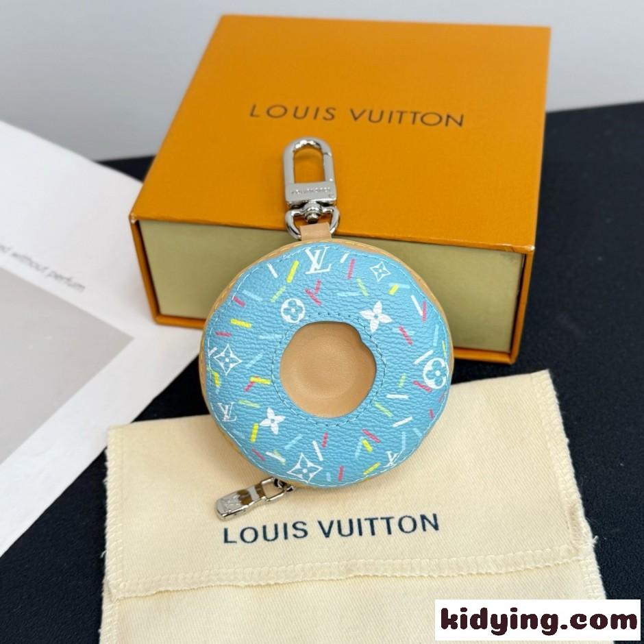 バッグチャーム･LV ドーナッツ ルイ・ヴィトン キーホルダー 偽物 ライトブルー-0