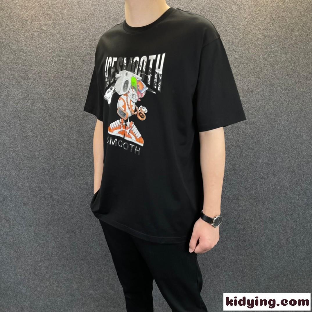 メンズ カジュアル 着心地いい プリント ゆったり ジバンシィ Tシャツ コピー 半袖 かっこいい トップス-2