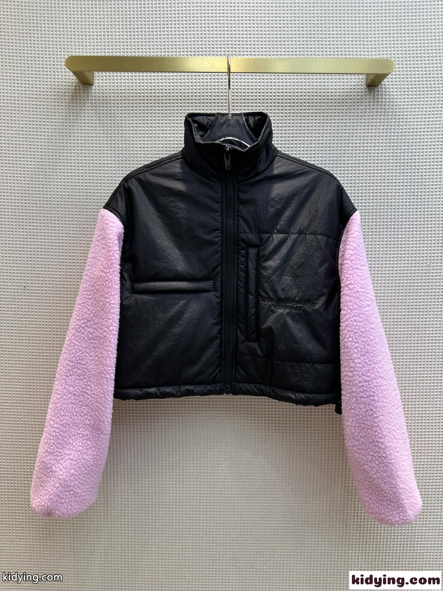 おしゃれ クロップド ジップアップジャケット アレキサンダーワング ジャケット コピー-2