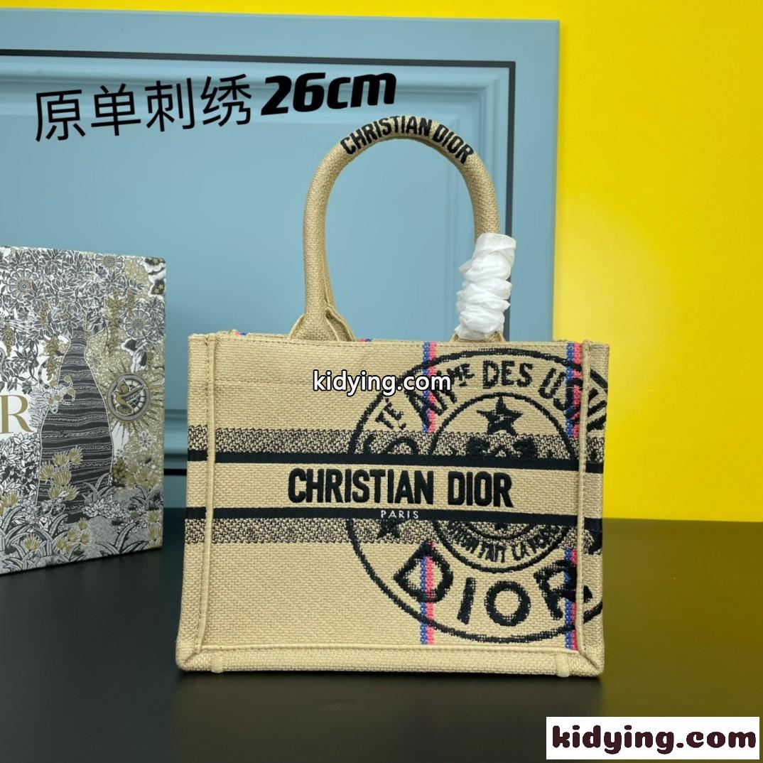 人気 刺繍入り ブック トート クリスチャン・ディオール バッグ コピー レディース トートバッグ-0