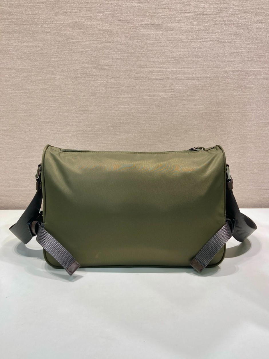 プラダ スピードロック Re-Nylon レザー ショルダーバッグ スーパーコピー グリーン-1