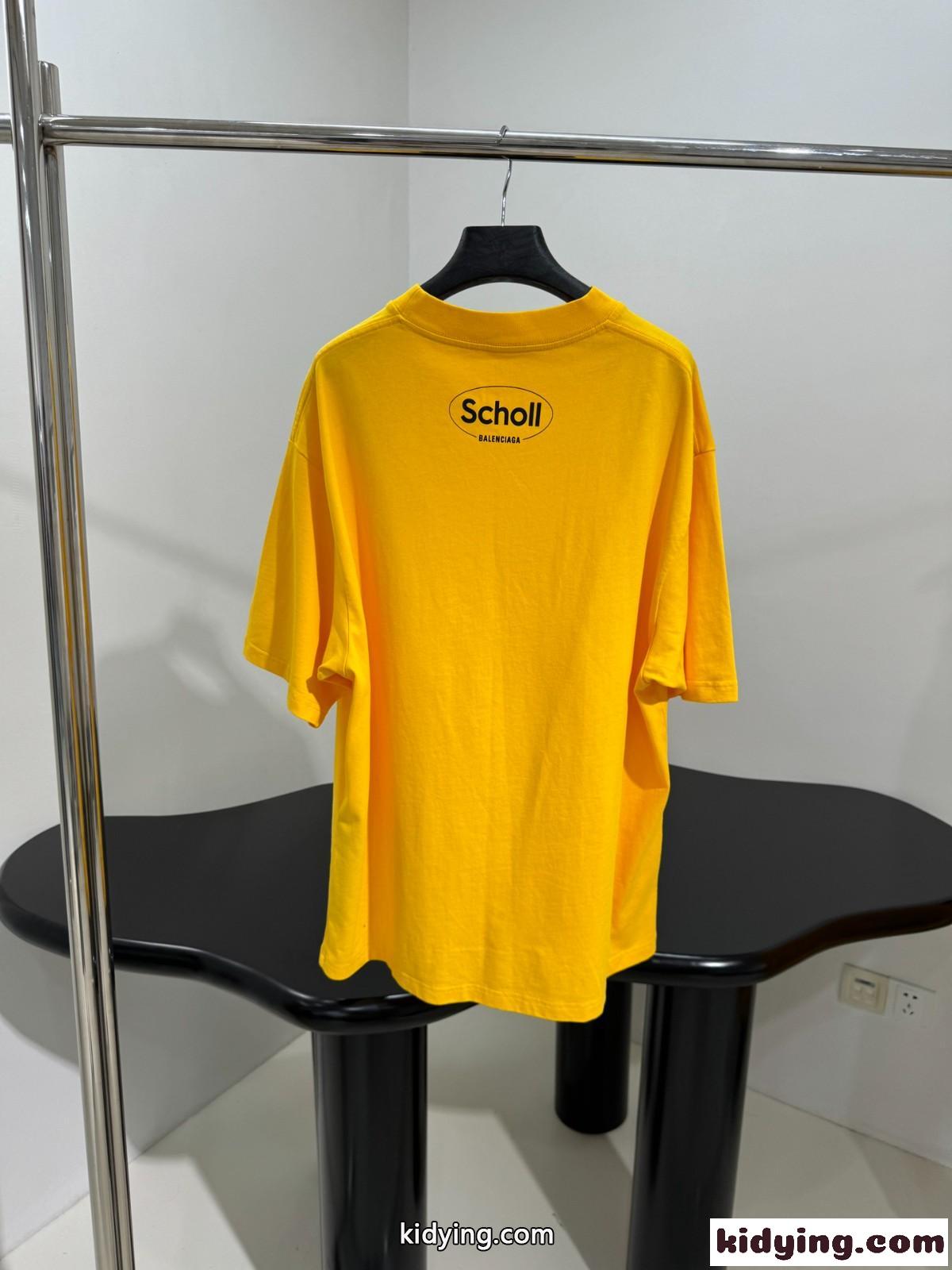 バレンシアガ Tシャツ コピー シンプル I SCHOLL 半袖Tシャツ ユニセックス-1