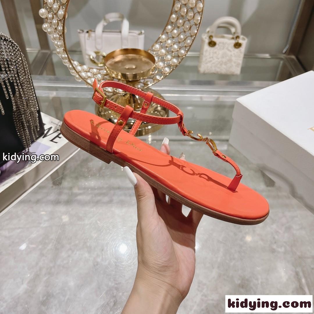 Dioriviera Cest Dior ビーチサンダル クリスチャン・ディオール サンダル コピー オレンジ-1