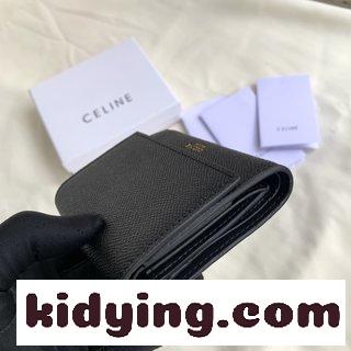 セリーヌ 財布 三つ折り コピー Celine セリーヌのコーナーは3割引で コーナーの頭には手のひら牛皮がついています-0