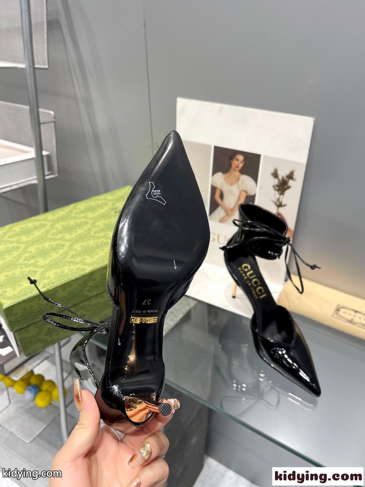 エレガント パテントレザー パンプス グッチ パンプス スーパーコピー ブラック-4