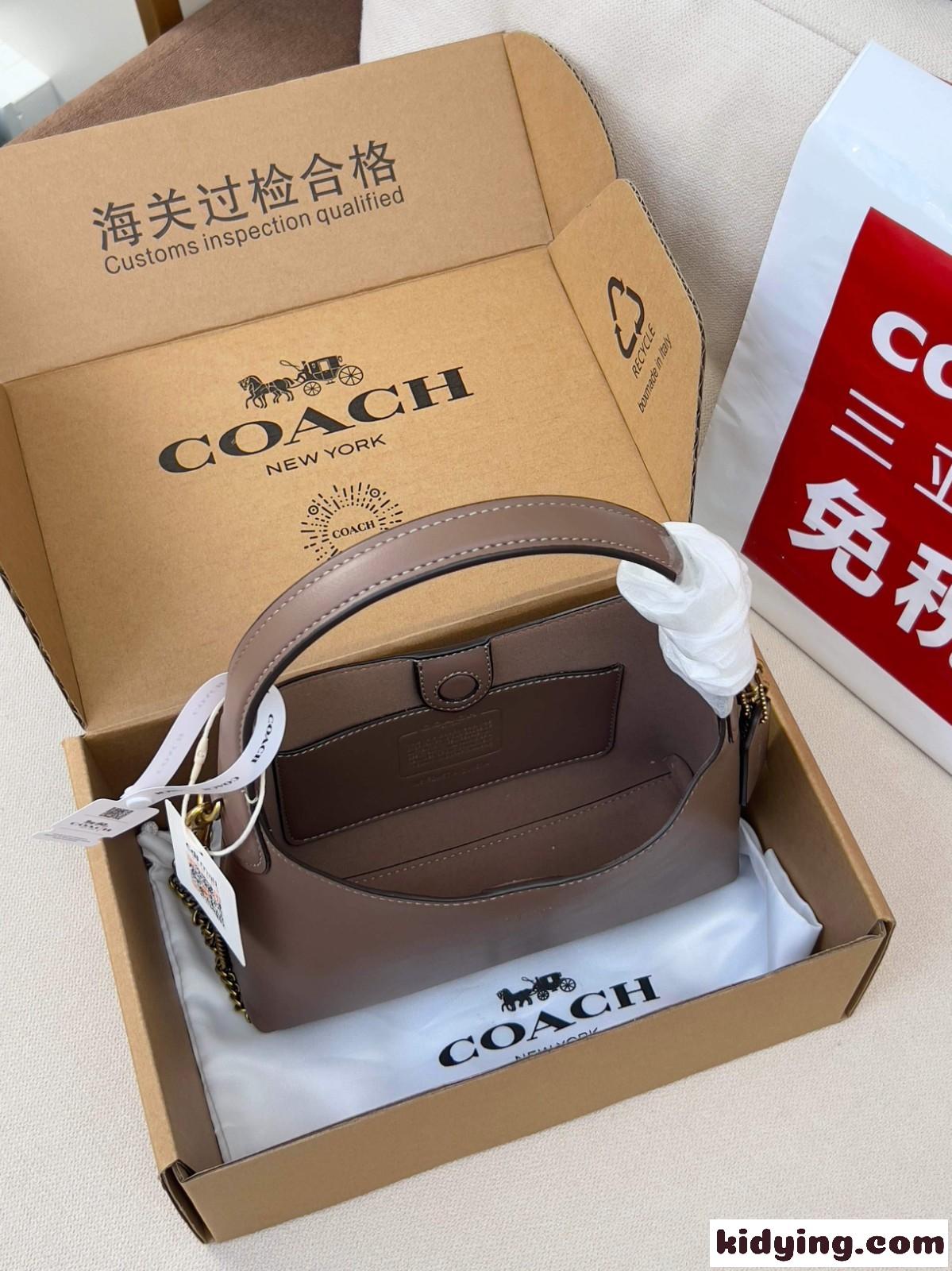 コーチ バッグ スーパーコピー ブルックリン ショルダー バッグ 23 ブラウン-3