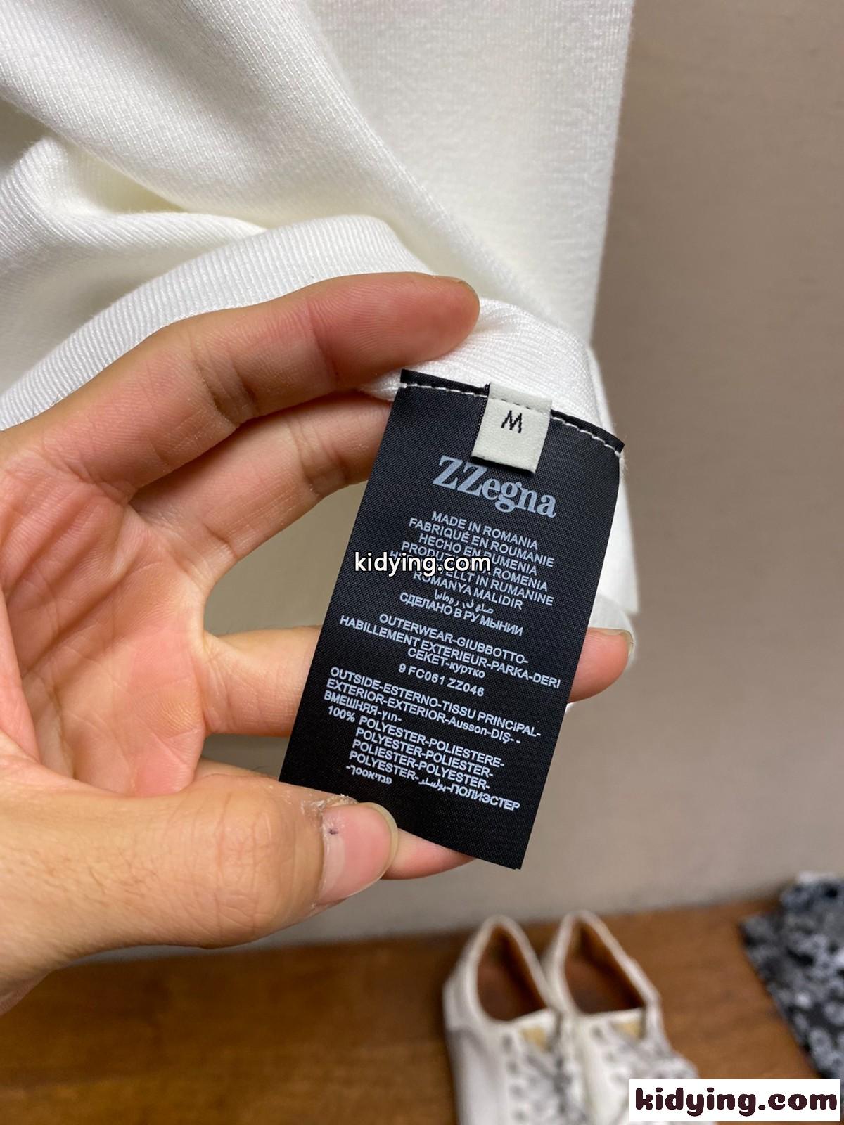 シンプル 上品 シルク＆ウール カットソー エルメネジルド・ゼニア ニット 偽物 ホワイト-4
