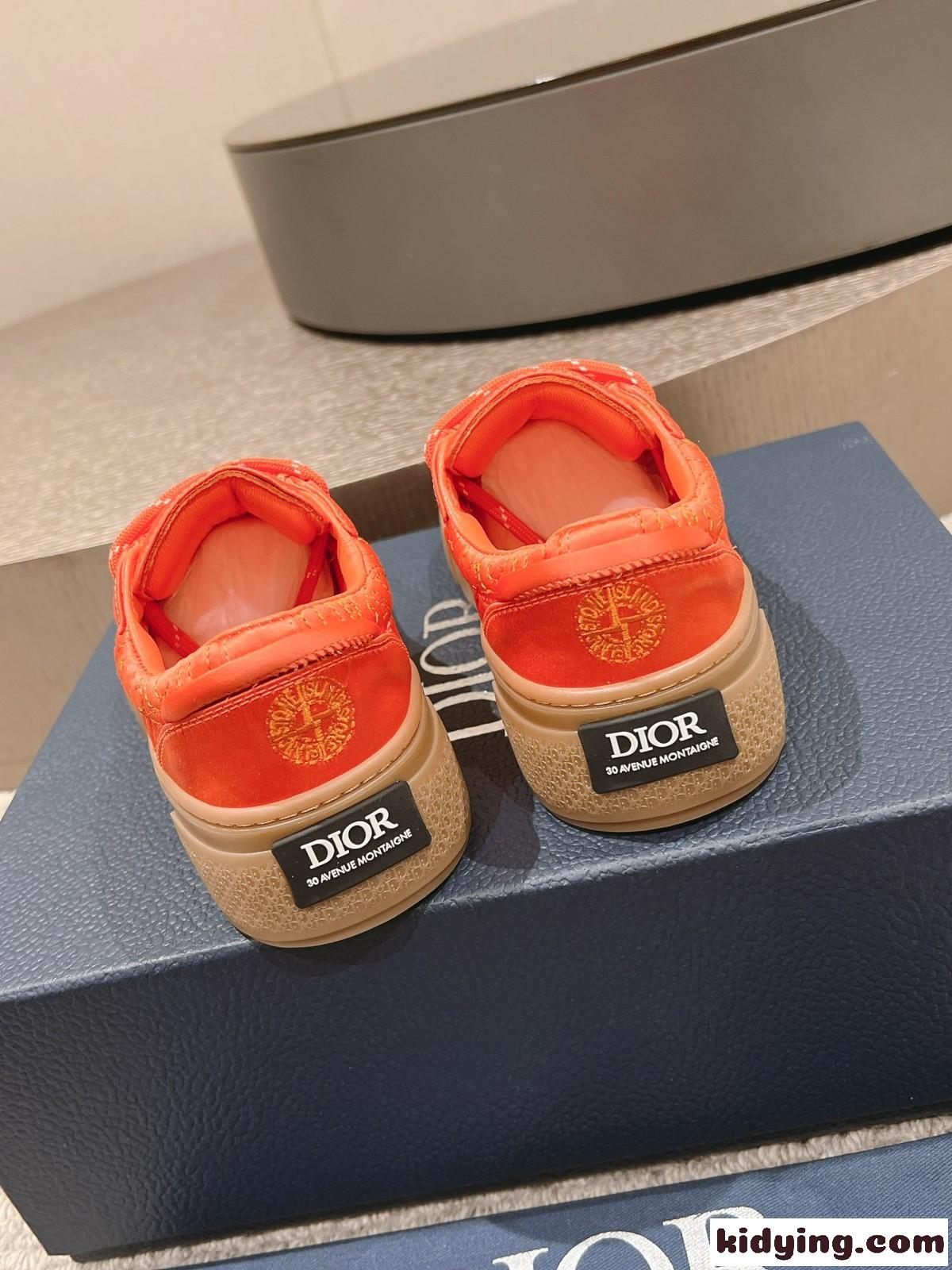 限定 DIOR AND STONE ISLAND B33 スニーカー クリスチャン・ディオール スニーカー スーパーコピー オレンジ-1