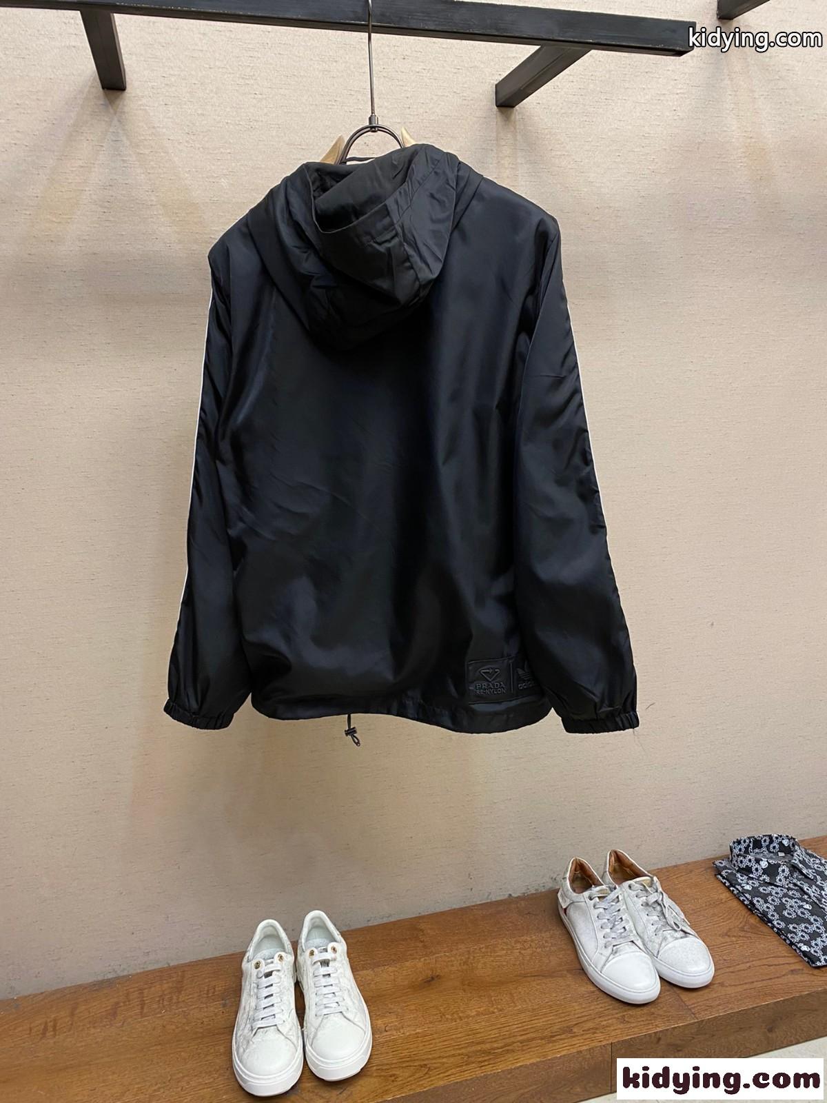 adidas×PRADA おしゃれ カジュアル フード付き プラダ ジャケット コピー ユニセックス アウター-0