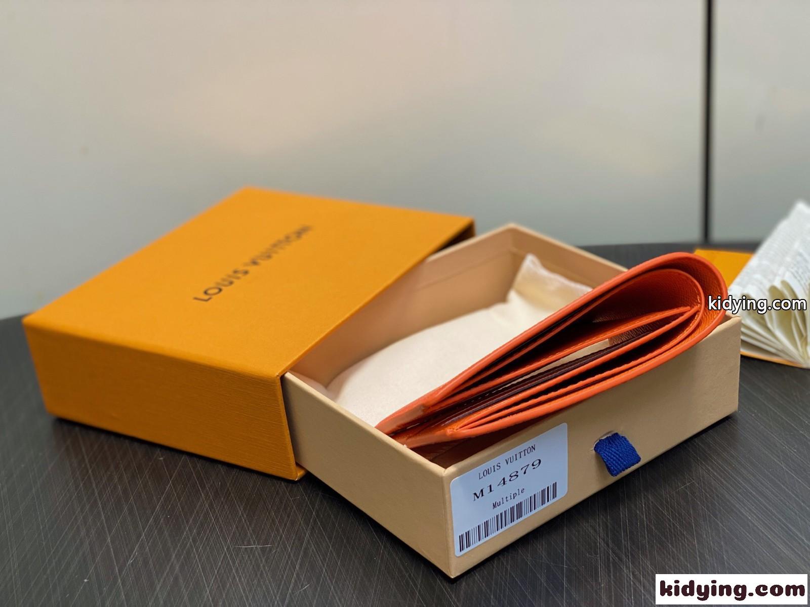 ポルトフォイユ・スレンダー二つ折り財布 ルイ･ヴィトン スーパーコピー M14879 オレンジ-0