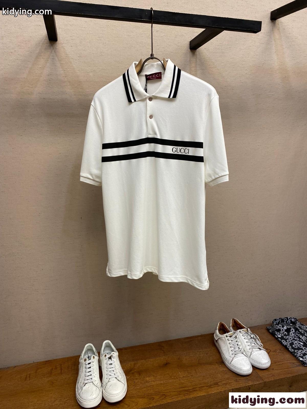 GUCCI プリント コットン ポロシャツ グッチ 半袖Tシャツ コピー-0