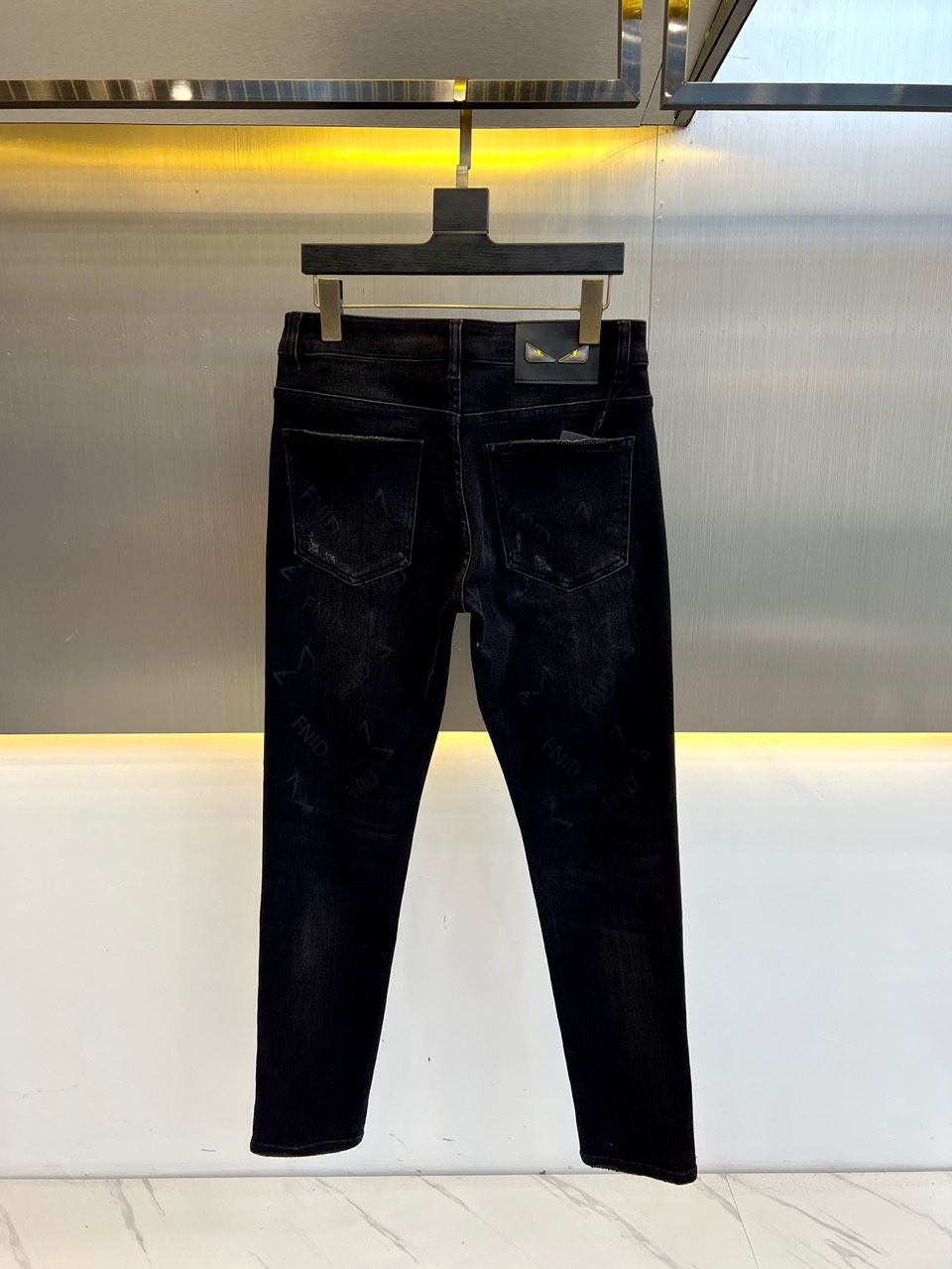 フェンディ ジーンズ コピー 定番 カジュアル ストレッチ デニムパンツ-3