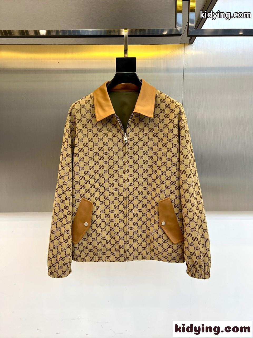 洗練された GG リバーシブルジャケット グッチ ジャケット コピー ブルゾン メンズ-1