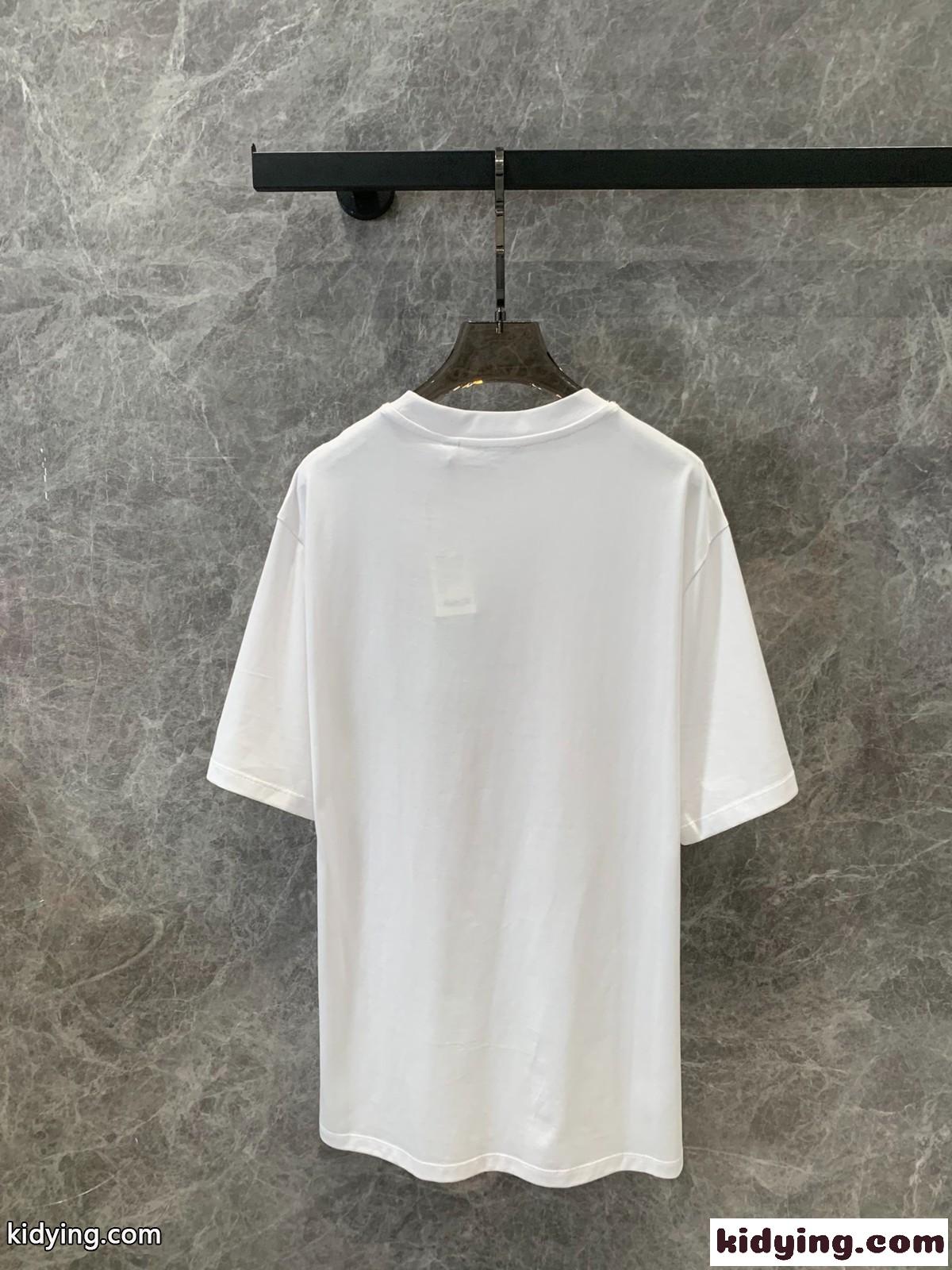おしゃれ カジュアル プリント コットンTシャツ バーバリー Tシャツ コピー 半袖 トップス-1