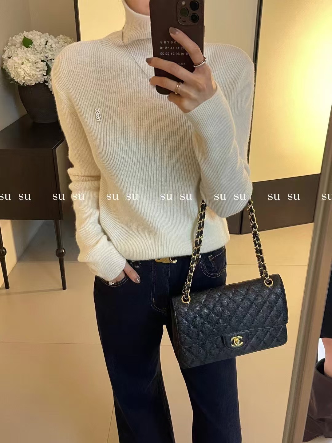 YSL サンローラン ニット ロゴコピー 人気新品 トップス 柔らかい セーター ハイネック 多色可選-0
