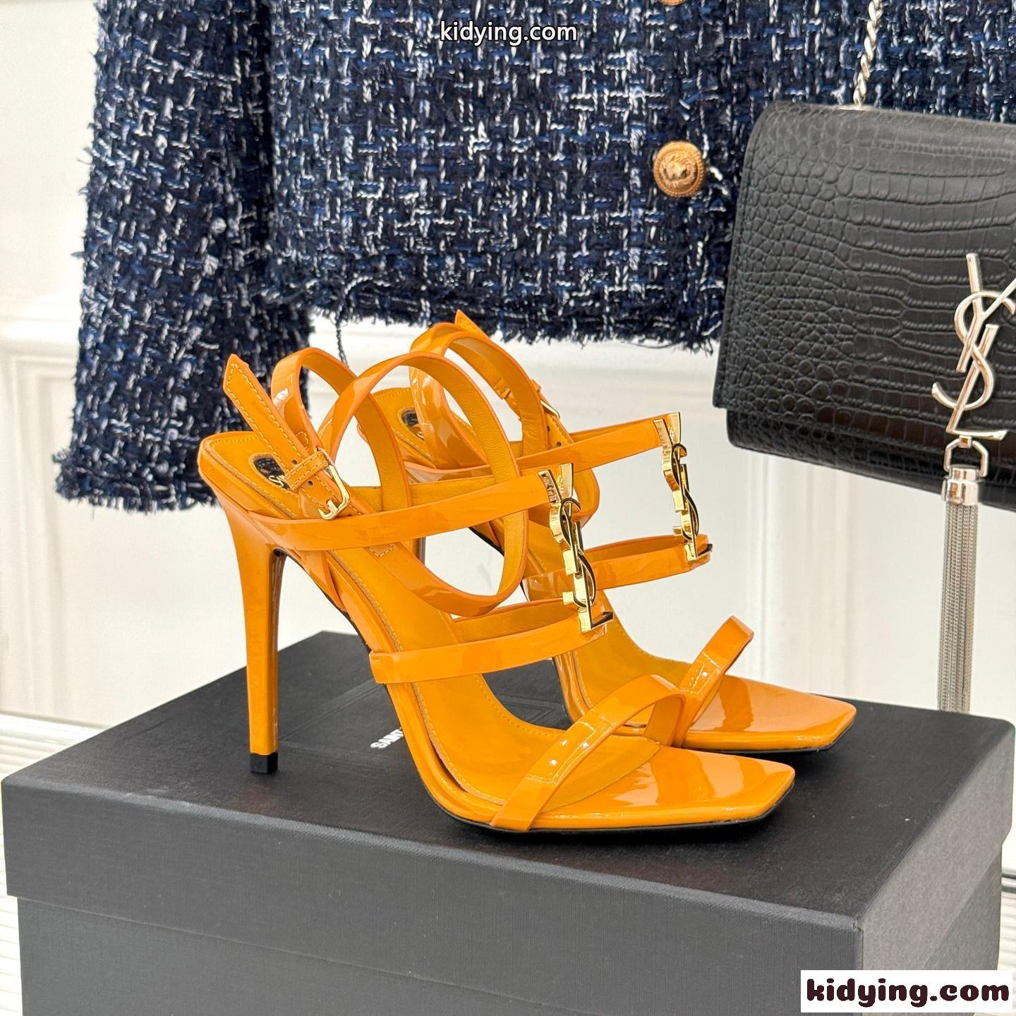 スタイルアップ YSL カサンドラ サンダル イヴ・サンローラン スーパーコピー イエロー-0