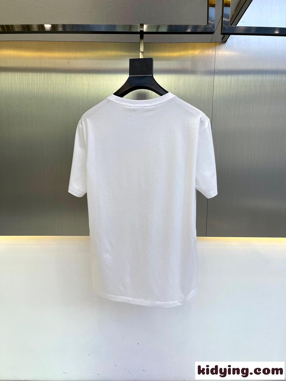 バロック プリント 半袖 Tシャツ ヴェルサーチェ Tシャツ コピー メンズ トップス-3