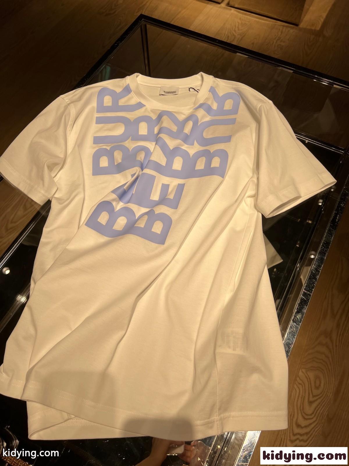 カジュアル ロゴプリント コットン オーバーサイズTシャツ バーバリー Tシャツ コピー 半袖-0