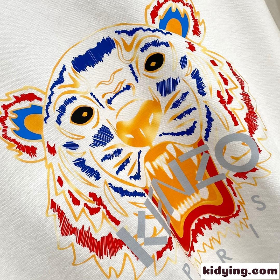 定番 タイガー コットン スウェットシャツ ケンゾー Tシャツ コピー ホワイト-1