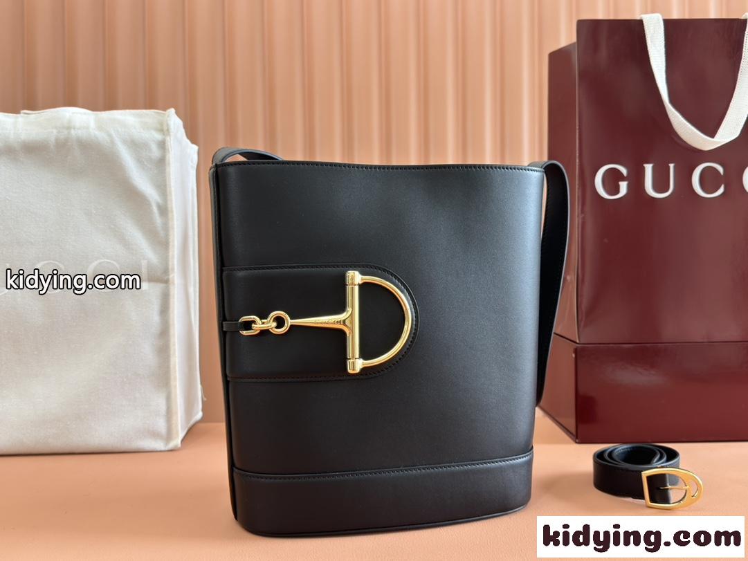 Gucci 73 ミディアム バケットバッグ グッチ バッグ スーパーコピー 833660 ブラック-0