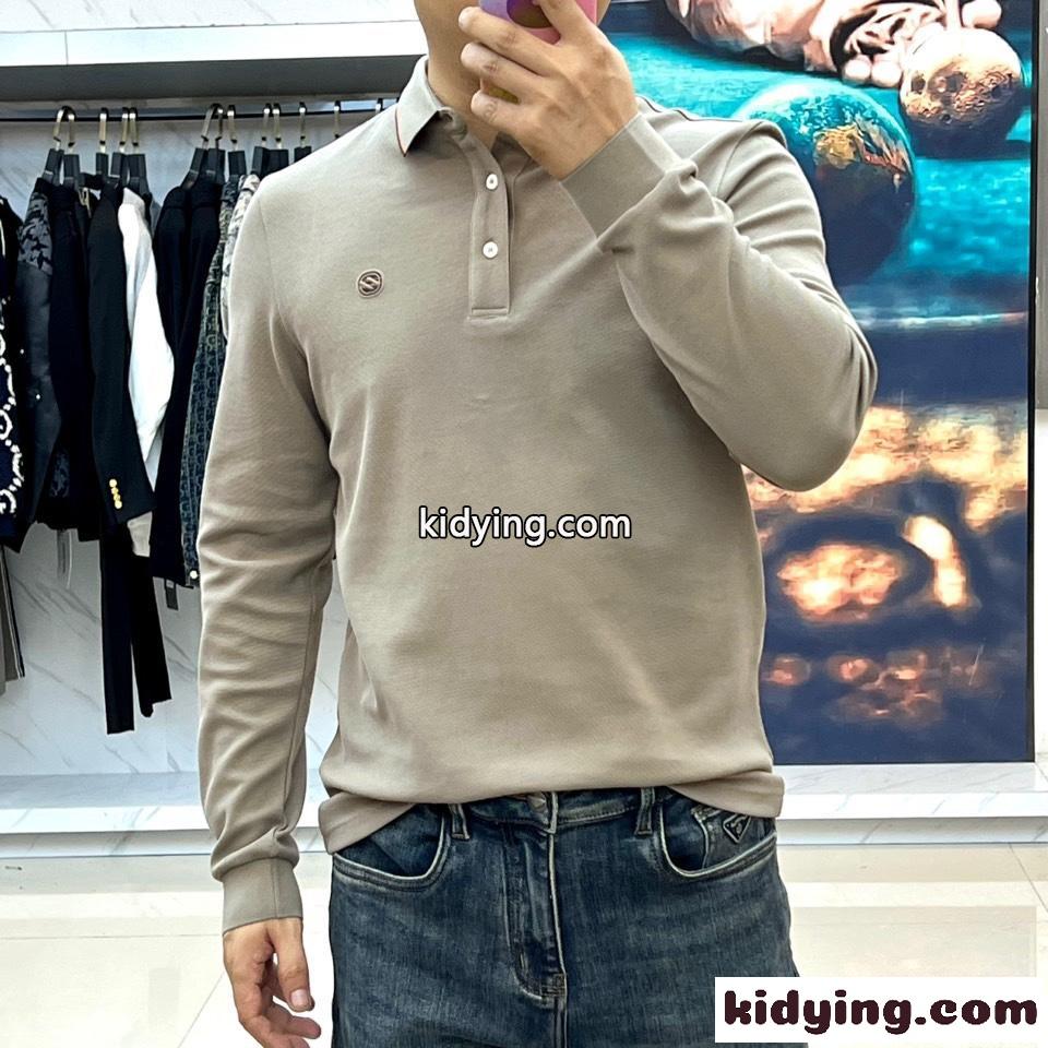 クラシック エルメネジルド・ゼニア Tシャツ コピー 洗練された 長袖 ポロシャツ-1