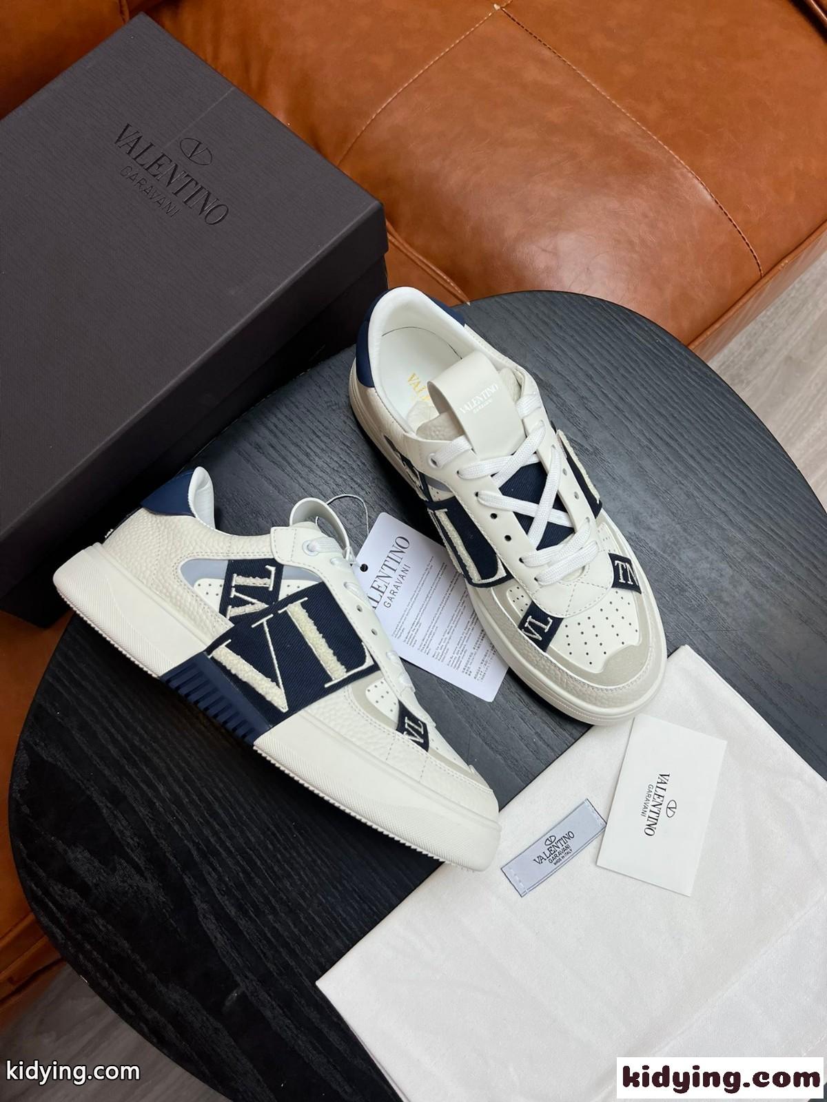 ヴァレンティノ VLTN カーフスキン ロートップ スニーカー コピー 人気 おしゃれ メンズシューズ-2