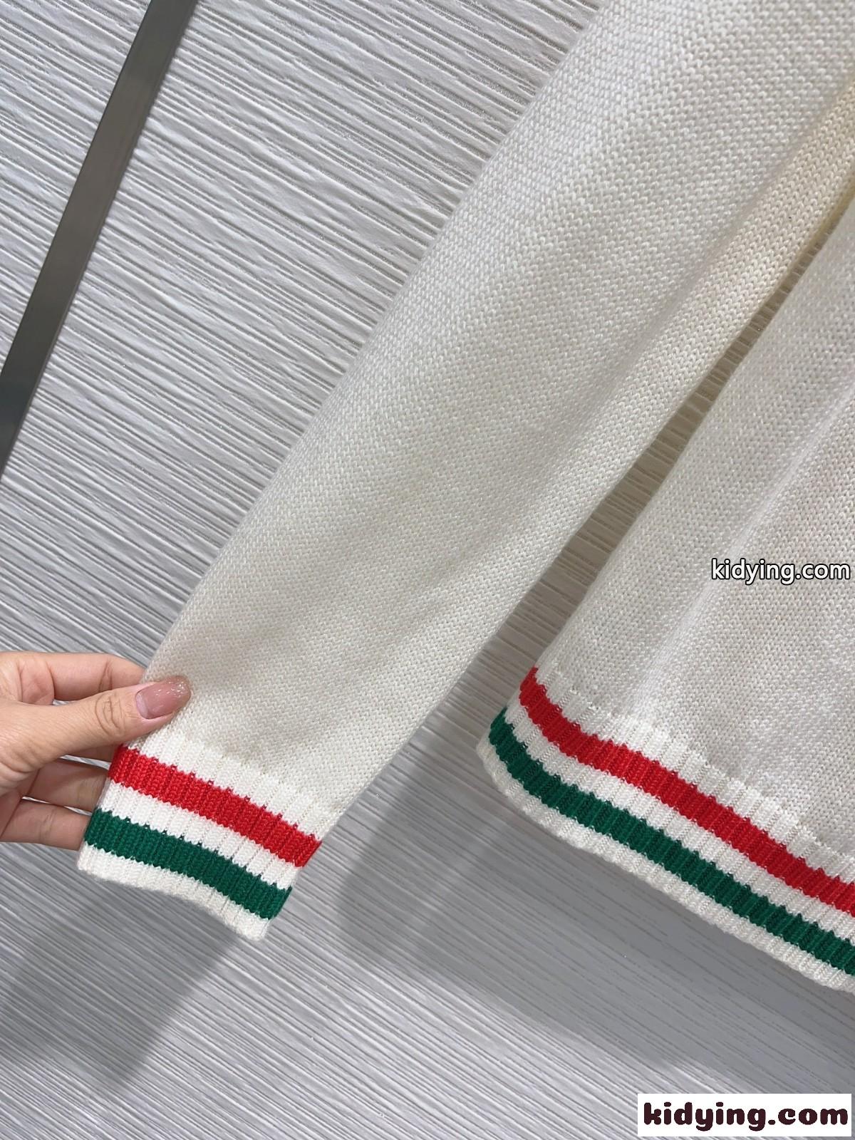 定番 ロゴ クルーネック 合わせやすい グッチ セーター コピー ホワイト-0