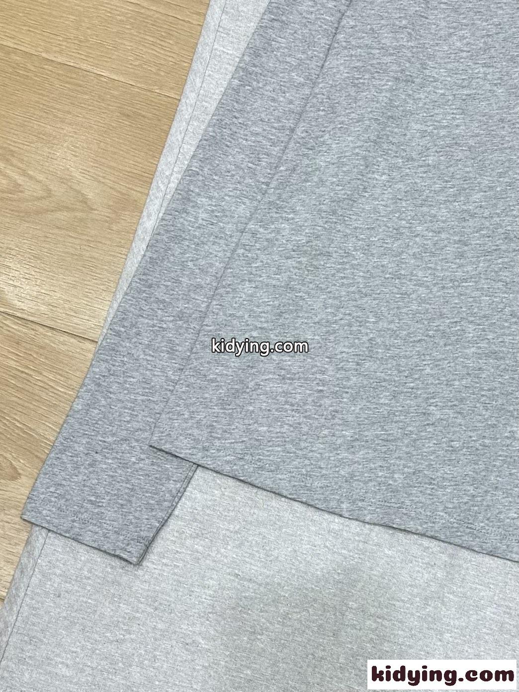 シンプル ロゴ刺繍 コットン 長袖Tシャツ ラルフローレン Tシャツ コピー グレー-0