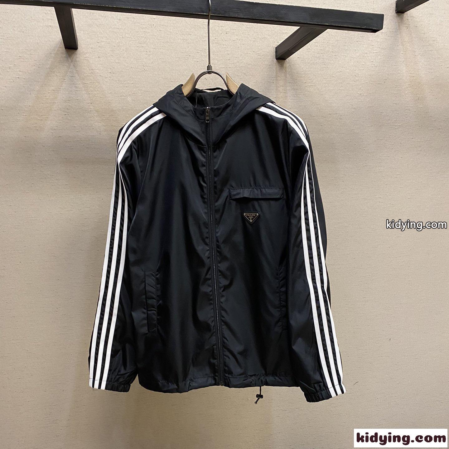 adidas×PRADA おしゃれ カジュアル フード付き プラダ ジャケット コピー ユニセックス アウター-1