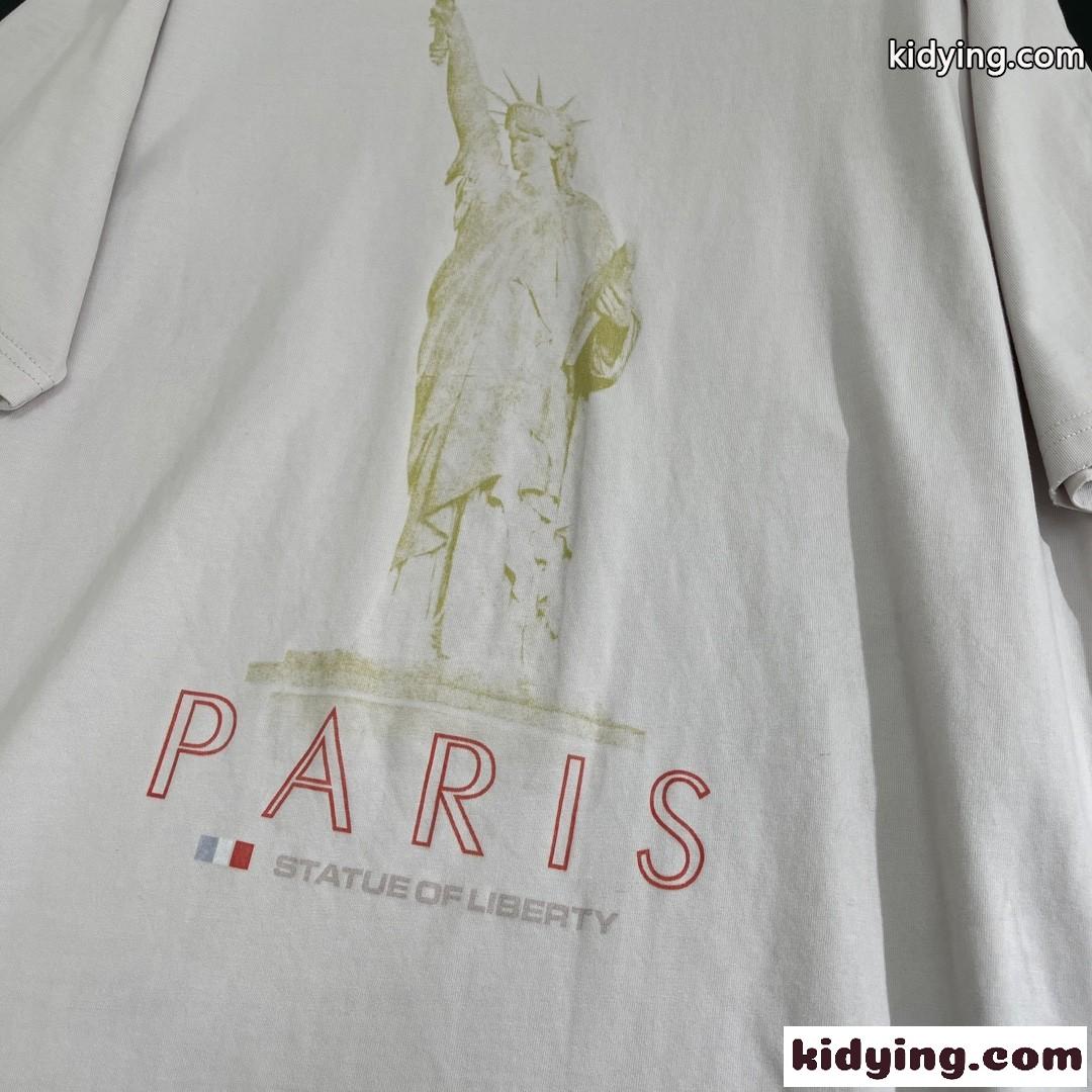 バレンシアガ Tシャツ コピー 人気 カジュアル プリント 半袖Tシャツ ユニセックス-2