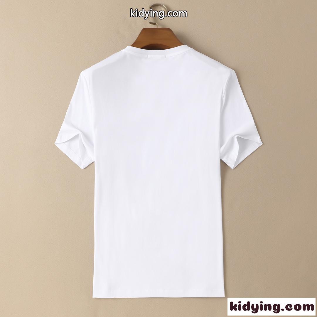 VERSACE×FENDI 人気 おしゃれ ヴェルサーチェ 半袖Tシャツ コピー クルーネック ロゴ 春夏 着心地いい トップス-1