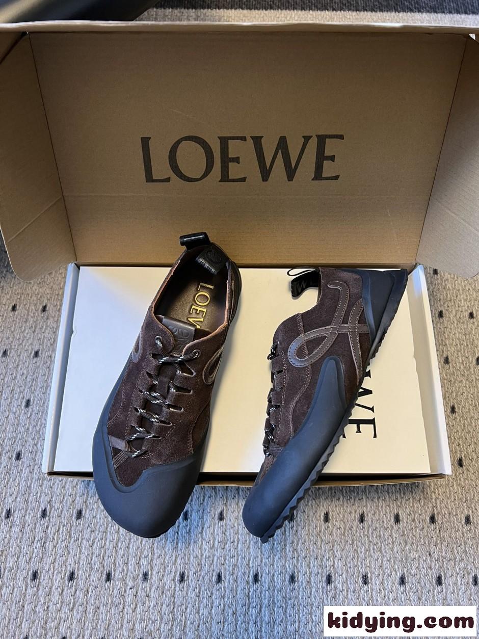 新作&お洒落 カジュアル LOEWE ロエベ グリップ スニーカー コピー ブラウン-2