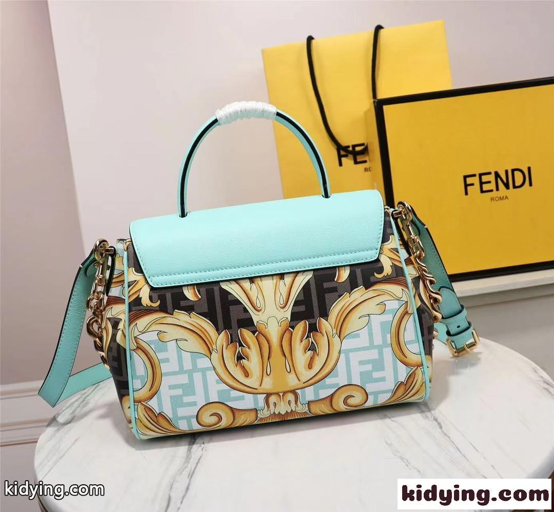 VERSACE×FENDI フェンディ バッグ 人気 コピー レディース ミディアム ハンドバッグ-0
